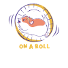 Hamster på rulle hamster hjul gave