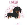 Sweet Dachshund Lover Kawaii