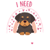 Sweet Rottweiler lover kawaii