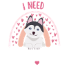Sweet Husky Lover Kawaii