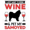 Samoyeds and wine