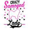 Crazy Samoyed lady Samojede