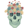 Floral skull
