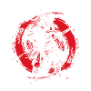Samurai Japanischer Krieger Blutmond Design