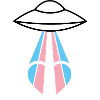 Trans Pride Ufo