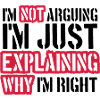 I m not arguing