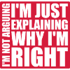 I m not arguing