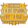 I m not arguing