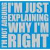 I m not arguing