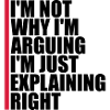 I m not arguing