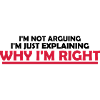 I m not arguing