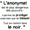 L'anonymat