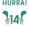 Hurra der Lauch wird 14