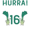 Hurra der Lauch wird 16