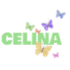 Vorname Celina mit Schmetterlingen