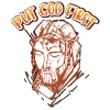 Cute Boho Put God First Positive Religious Christi