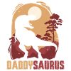 Daddysaurus Sunset Silhouette