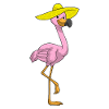 Flamingo Hat
