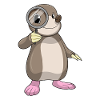 Mole with magnifying glass
