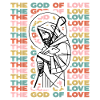 Push The God Of Love Positive Blessed Retro Christ