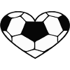 Football Soccer Heart