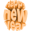 Buntes Silvesterfest-Design
