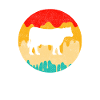 Cow Beef Retro