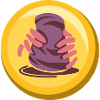 Pottery Sticker Icon Design