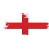 Angleterre - Drapeau national, effet pinceau