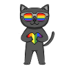 LGBT Cat Bombay Rainbow