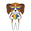 LGBT Dog Beagle Rainbow