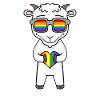 LGBT Animal Goat Rainbow