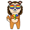 LGBT Dog Shepherd Rainbow