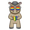 LGBT Animal Horse Arc-en-ciel