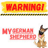 Warning German Shepherd