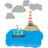 Sturm auf dem Meer