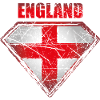Angleterre Superhero Flag Vintage Rétro Symbole