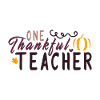One Thankful Teacher Thanksgiving