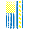 Ukraine Amérique Drapeau Cloverleaf