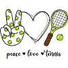 Peace Love Tennis