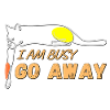 A lazy cat design