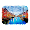 Copenhague Danemark Aquarelle Sketch Illustration