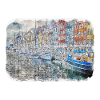 Copenhague Danemark Aquarelle Sketch Illustration