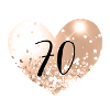70 Herz Zahl