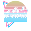 Triathlon Triathlete Retro Gift