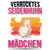 Verrücktes Seidenhuhn Mädchen