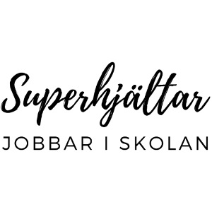 Superhjältar jobbar i skolan - present till lärare