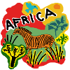 Afrika Zebra