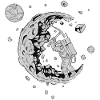 | lunaire astronaute | | spatiale Système solaire