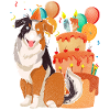 Aussie Dog Birthday Australian Shepherd